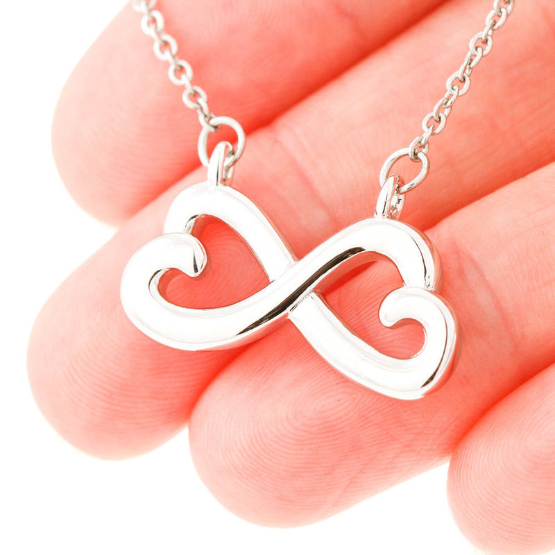 Infinity Heart Necklace 41-Mom-2-Daughter-Forever