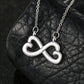 Infinity Heart Necklace 41-Mom-2-Daughter-Forever