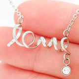 Scripted Love Necklace 41-Mom-2-Daughter-Forever