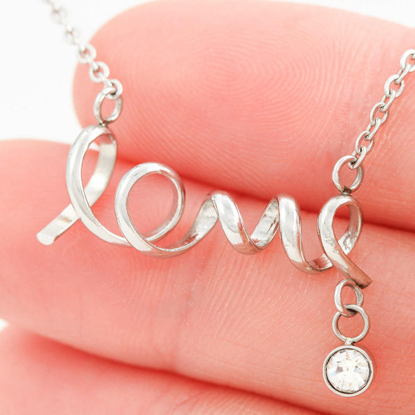 Scripted Love Necklace 41-Mom-2-Daughter-Forever