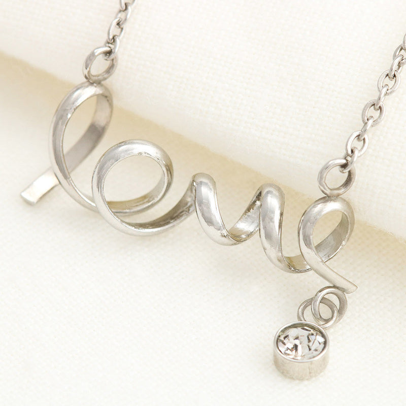 Scripted Love Necklace 41-Mom-2-Daughter-Forever