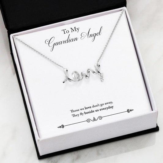 Scripted Love Necklace 61-Remembrance-GuardianAngel