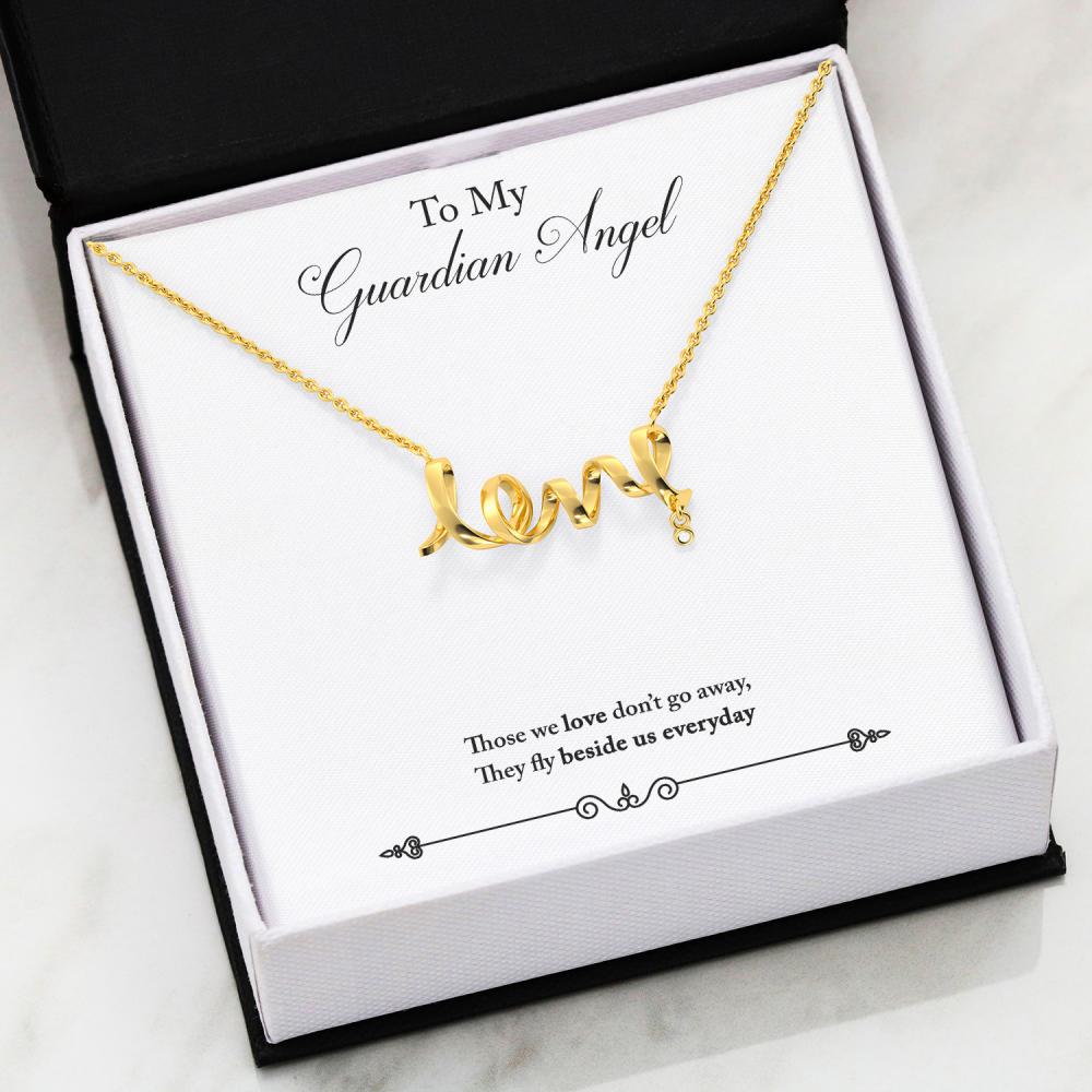 Scripted Love Necklace 61-Remembrance-GuardianAngel