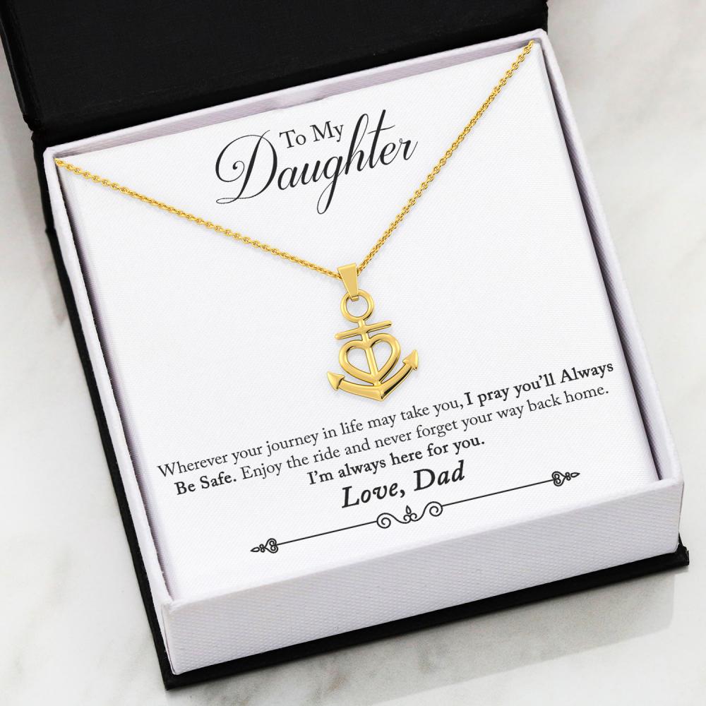 Friendship Anchor Necklace 30-Dad-2-Daughter-Safe