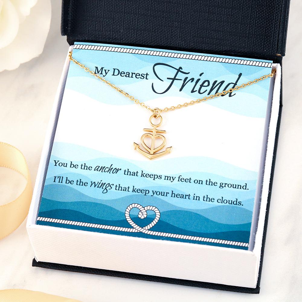 Friendship Anchor Necklace 71-MyDearestFriend-HeartKnot