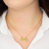 Infinity Heart Necklace 41-Mom-2-Daughter-Forever