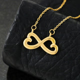 Infinity Heart Necklace 41-Mom-2-Daughter-Forever