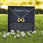 Best Gifts Infinity Hearts Necklace, Brother And Sister Necklace, Gift For Sister, Gift From Brother, Brother And Sister Gift, Little Sister Gift From Christmas Gifts on Brithday Silver Luxury necklac