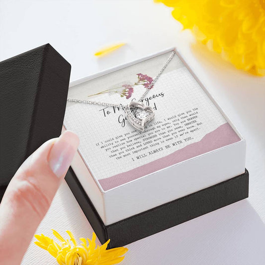 To My Gorgeous Girlfriend Necklace, Heart Necklace For Girlfriend, Girlfriend Necklace Heart, Girlfriend Birthday Gift, Gift From Boyfriend Gifts Birthday, on Christmas Silver Luxury necklace ASIN: B08KL2T63F