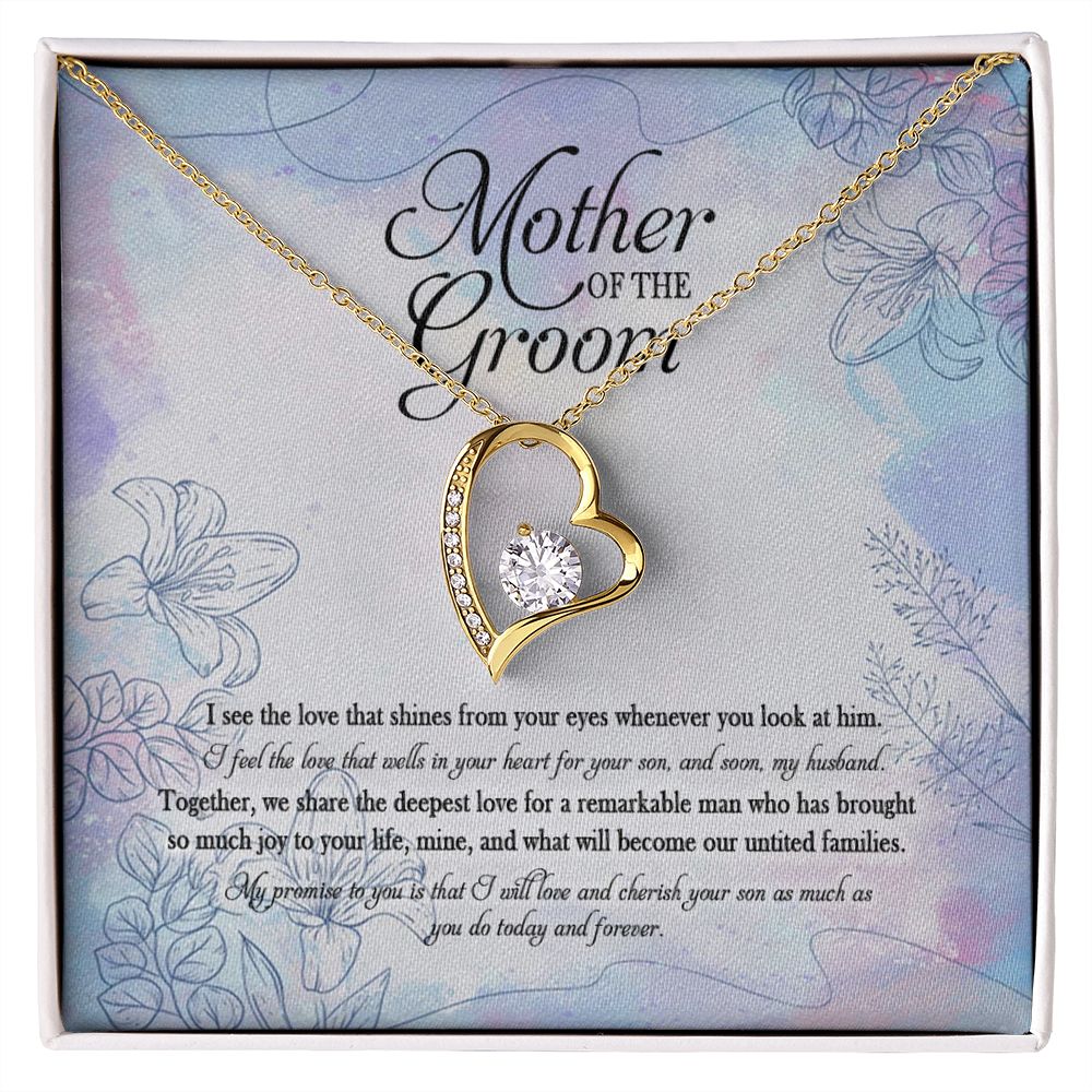Meaningfull Mother Of The Groom I Promise To You Is That I Will Love Your Son As Much As You Do Forever Love Necklace Wedding Day, Gift For Daughter Gifts Christmas, on Birthday Silver Luxury necklace ASIN: B08VS6ZDWN SKU: Necklacexinvaicadai28-1_1373