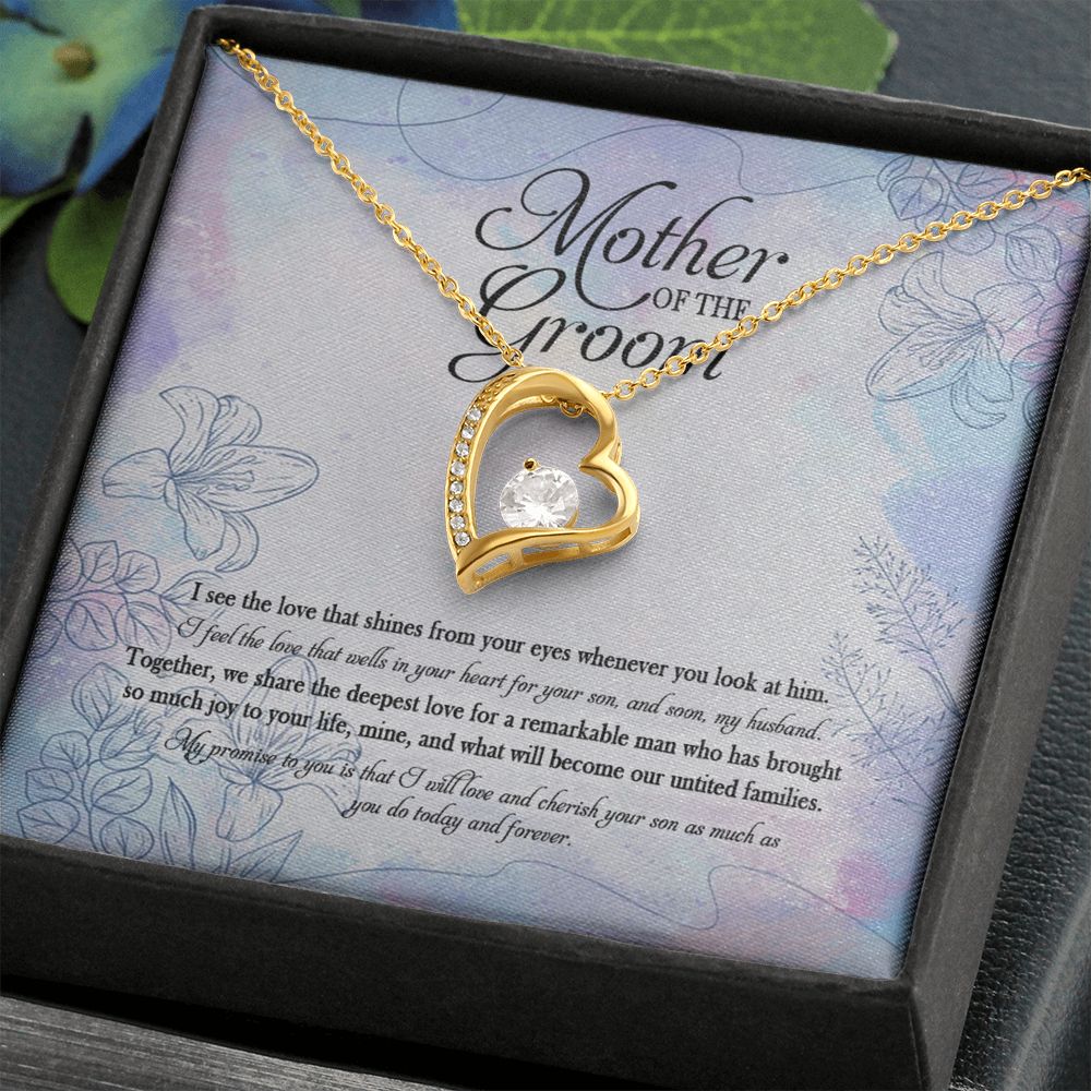Meaningfull Mother Of The Groom I Promise To You Is That I Will Love Your Son As Much As You Do Forever Love Necklace Wedding Day, Gift For Daughter Gifts Christmas, on Birthday Silver Luxury necklace ASIN: B08VS6ZDWN SKU: Necklacexinvaicadai28-1_1373