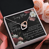 Special gifts for Mom Necklace for Mothers Day Gift Love Double Heart Connected Chain Light Luxury Mother Daughter Necklace Gifts Mother Daughter Couple Love Heart Empty Connection Necklaces Linked Interlocking on Mother's Day