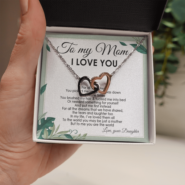 To my Mom necklace for women christmas gifts for mom mothers birthday gifts mother birthday gifts from daughter matching mother daughter jewelry mom jewelry mother daughter neckalce on Mother's Day