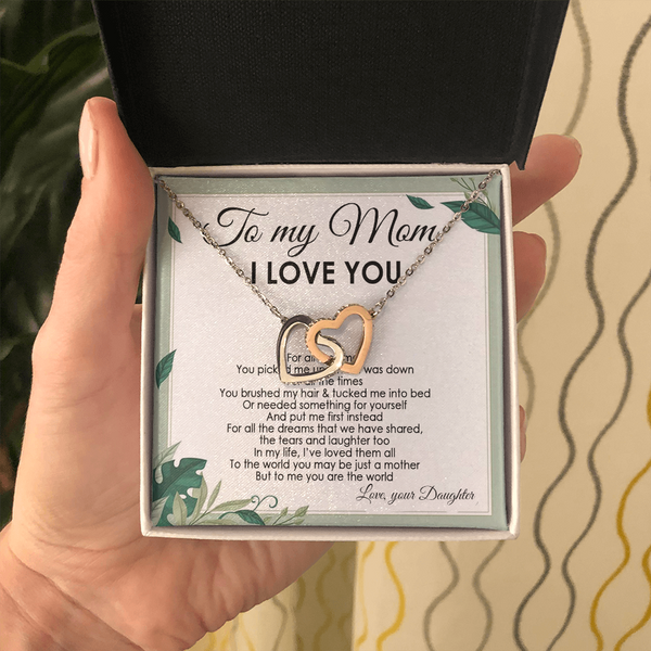 To my Mom necklace for women christmas gifts for mom mothers birthday gifts mother birthday gifts from daughter matching mother daughter jewelry mom jewelry mother daughter neckalce on Mother's Day