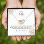 Gifts Perfect Two Hearts Necklace - To My Wife Gift from Husband to Wife Jewelry Gift for Wife God Blessed the Broken Road that Led Me Mahogany Style Luxury on Brithday, Vacation, Christmas Gif ASIN: B098QV5MDQ
