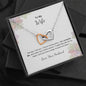 Gifts Perfect Two Hearts Necklace - To My Wife Gift from Husband to Wife Jewelry Gift for Wife God Blessed the Broken Road that Led Me Mahogany Style Luxury on Brithday, Vacation, Christmas Gif ASIN: B098QV5MDQ