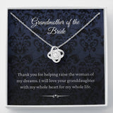 Necklace gifts Love Knot, From Groom To Grandmother Of The Bride Gift To Grandma Wedding Gift For Grandma Of The Bride Grandmother Wedding Gift include Standard Box Gifts Birthday, on Christmas Silver ASIN: B08XHQDQHD
