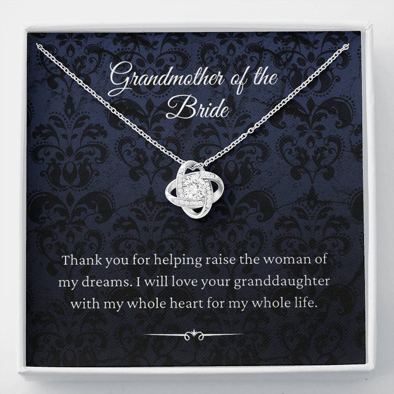 Necklace gifts Love Knot, From Groom To Grandmother Of The Bride Gift To Grandma Wedding Gift For Grandma Of The Bride Grandmother Wedding Gift include Standard Box Gifts Birthday, on Christmas Silver ASIN: B08XHQDQHD