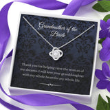 Necklace gifts Love Knot, From Groom To Grandmother Of The Bride Gift To Grandma Wedding Gift For Grandma Of The Bride Grandmother Wedding Gift include Standard Box Gifts Birthday, on Christmas Silver ASIN: B08XHQDQHD