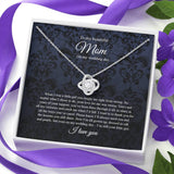 Gifts Love Knot Necklace, To Mom On My Wedding Day, Mother Of The Bride Gift From Daughter, Mother Of The Bride Necklace From Bride, Mom Of Bride include Mahogany style Luxury box Wedding Day, Gift Fo ASIN: B08XGRLL8M SKU: nhinthaygichuaknot24-1_411