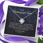 Necklace gifts Love Knot Necklace, To My Unbiological Sister, Sisters At Heart, Best Friend Gift Jewelry, Best Friend Necklace, BFF Necklace, Long include Standard Box Gifts Birthday, on Christmas Sil ASIN: B08XHTL3SW