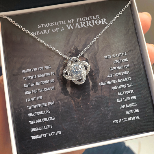 Warrior Gift Necklace • Strength of a Fighter • Hardship Gift • Strength Keepsake • Gift of Encouragement • Words of Wisdom Custom Nghề nghiệp
