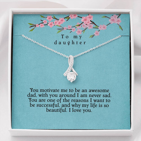 Light Life Necklace Gift from Dad to Daughter, Necklace for My Daughter, Poem Gift, to My Dearest Daughter from Mom, Warm Hug Daughter, to My Princess Jewelry on X-mas, Christmas ASIN: B08K9CY95B