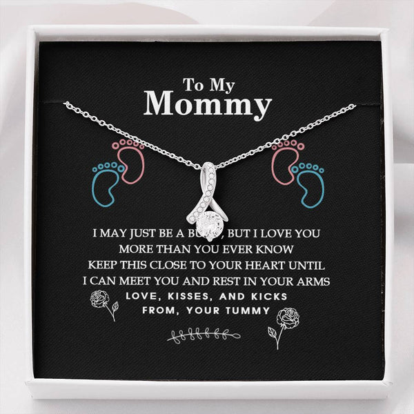 To My Beautiful Mom from Your Daughter Love Knot Necklace – Always In My  Heart