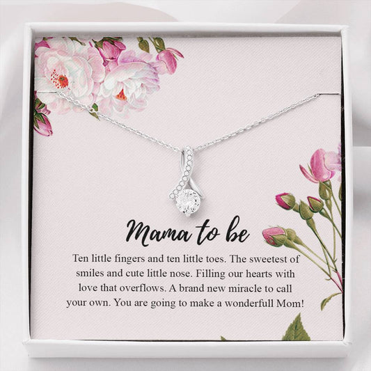 Light Life Anniversary Necklace Mom to Be Gift, Pregnancy Gift Necklace, New Mom, Expectant Mother, Pregnant Friend in 14K White Gold Finish Gifts for Men, Women on X-mas, Brithday ASIN: B08K35HT4G