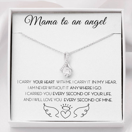 Surprise Gifts Miscarriage Gift, Mama to an Angel, Miscarriage Keepsake, Angel Baby, Pregnancy Loss, Bereavement Gift, Birthstone Necklace 16 on Brithday, Vacation, Christmas Gifts VIGIFSANA