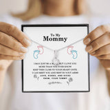 First Time Mom Pregnancy Gift, Necklace with Message Card, Baby Bump Gifts, Gift for New Mom, New Mom Gift Jewelry, New Mommy Gift Idea Gifts Christmas, on Birthday Luxury Necklace