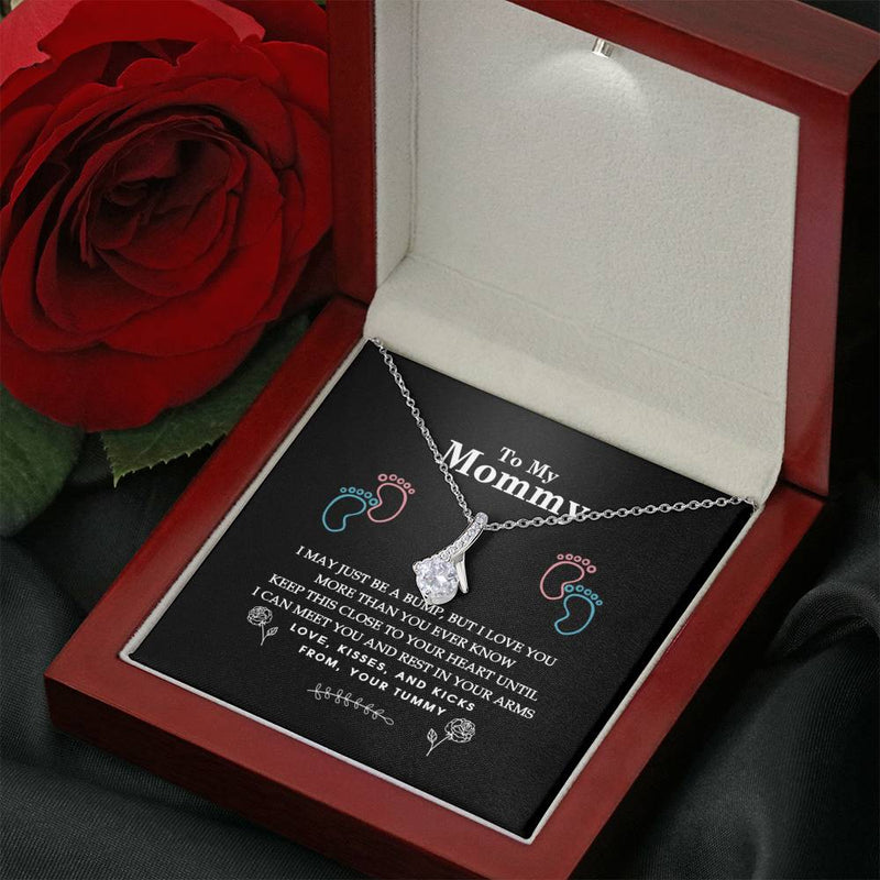 HOp go vong top nha New Mommy Necklace, Baby Bump Gift, New Mom Gift Jewelry, First Time Mom Pregnancy Gift, First Time Mom Gift from Other, New Mommy Gift Idea Gifts Christmas, on Birthday Luxury Necklace