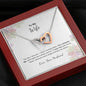 Gifts Perfect Two Hearts Necklace - To My Wife Gift from Husband to Wife Jewelry Gift for Wife God Blessed the Broken Road that Led Me Mahogany Style Luxury on Brithday, Vacation, Christmas Gif ASIN: B098QV5MDQ