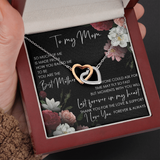 Special gifts for Mom Necklace for Mothers Day Gift Love Double Heart Connected Chain Light Luxury Mother Daughter Necklace Gifts Mother Daughter Couple Love Heart Empty Connection Necklaces Linked Interlocking on Mother's Day