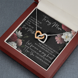 Special gifts for Mom Necklace for Mothers Day Gift Love Double Heart Connected Chain Light Luxury Mother Daughter Necklace Gifts Mother Daughter Couple Love Heart Empty Connection Necklaces Linked Interlocking on Mother's Day