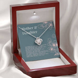 Gifts Necklace Daughter Mother Love Knot Pendant Mom Love Gift Silver Charm Chain Birthstone Stainless Steel include Mahogany style Luxury box Wedding Day, Gift For Daughter Gifts Christmas, on Birthd ASIN: B08XW7QLH8