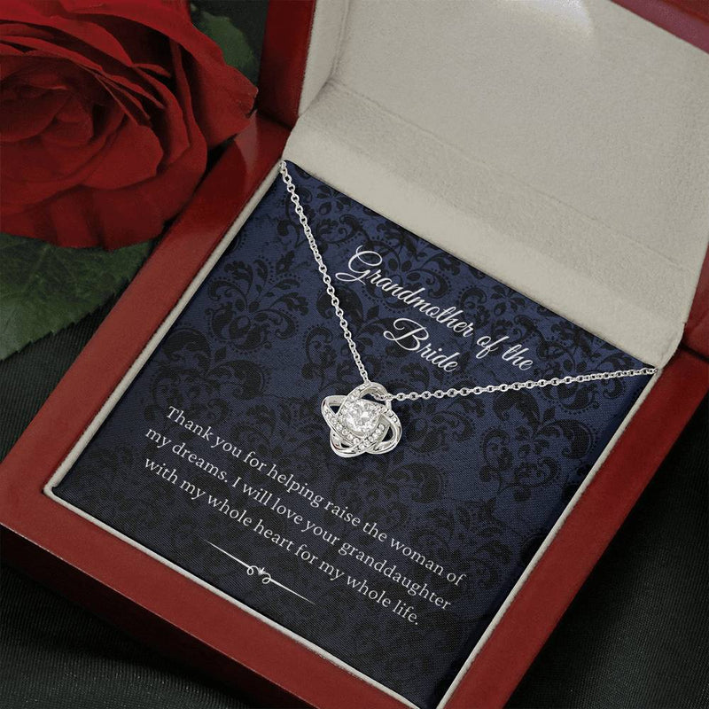 Necklace gifts Love Knot, From Groom To Grandmother Of The Bride Gift To Grandma Wedding Gift For Grandma Of The Bride Grandmother Wedding Gift include Standard Box Gifts Birthday, on Christmas Silver ASIN: B08XHQDQHD