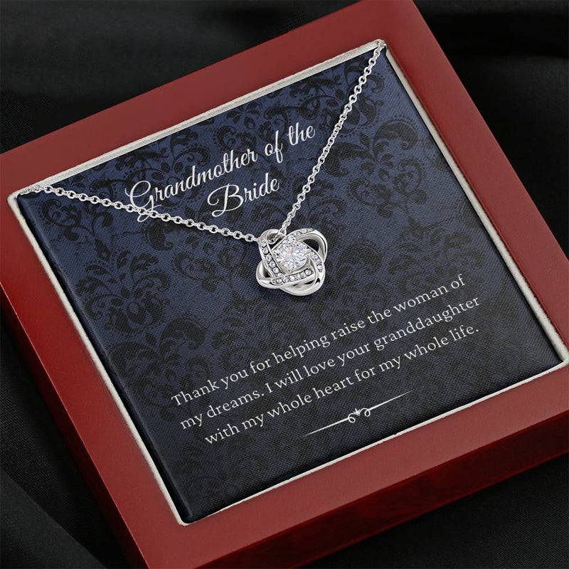Necklace gifts Love Knot, From Groom To Grandmother Of The Bride Gift To Grandma Wedding Gift For Grandma Of The Bride Grandmother Wedding Gift include Standard Box Gifts Birthday, on Christmas Silver ASIN: B08XHQDQHD