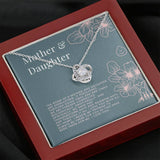 Gifts Necklace Daughter Mother Love Knot Pendant Mom Love Gift Silver Charm Chain Birthstone Stainless Steel include Mahogany style Luxury box Wedding Day, Gift For Daughter Gifts Christmas, on Birthd ASIN: B08XW7QLH8