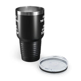 Dad 30oz Tumbler, I'm Not The Step-dad I'm The Dad Who Stepped Up, Black Insulated Cup Gifts For Father From Daughter Son printify