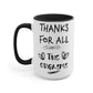 Inspirational Thanks for All The Orgasms Coffee Mug, Gift for Significant Other, Inappropriate Coffee Mug, Funny Profane Coffee Cup, Funny Mugs Mug Birthday Gift On Birthday, Christmas