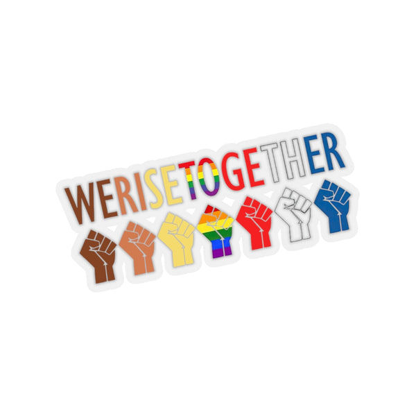 1 Pcs Sticker Decor We Rise together sticker, International Day of Families sticker, Equality sticker, Black lives matter sticker, LGBT sticker, Pride sticker size custom Sticker for Laptop Decal Wall