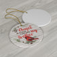Decorations I Have an Angel in Heaven I Call Him My Brother Cardinal Memorial Porcelain Ceramic Circle Ornament ASIN: B08K557GSB