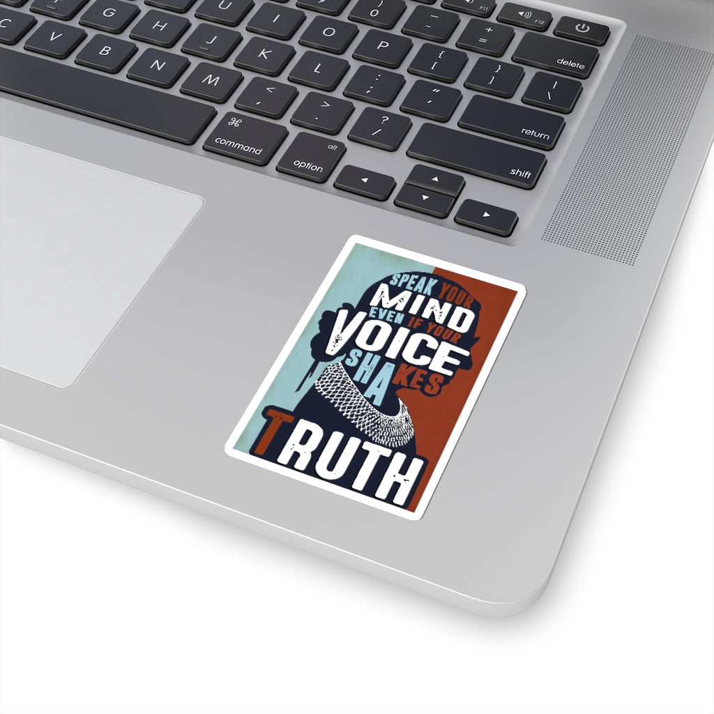 1 Pcs Sticker Decor Ruth Bader Ginsburg Quote Kiss-Cut Stickers, Notorious RBG Sticker Laptop Decal, Stickers for Hydroflask, Ruth Bader Ginsburg size custom Sticker for Laptop Decal Wall Laptop Bumpe ASIN: B08XTGY4V7