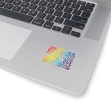 1 Pcs Sticker Decor Science is Real, Black Lives Matter Sticker, Stop Asian Hate Sticker, Equality Sticker, Pride Sticker Size Custom Sticker for Laptop Decal Wall Laptop Full Size