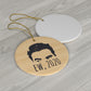 Gifts Decorate Tree Ew 2020 Ew David Rose Funny David Printed Holiday Flat Circle Ornament Schitt's Creek TV Show Movie Gifts Ceramic Ornaments Print