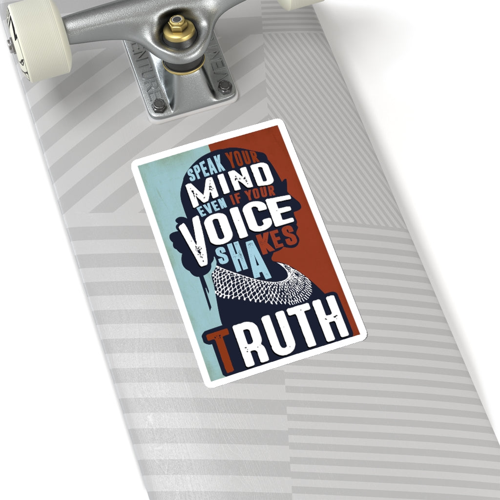 1 Pcs Sticker Decor Ruth Bader Ginsburg Quote Kiss-Cut Stickers, Notorious RBG Sticker Laptop Decal, Stickers for Hydroflask, Ruth Bader Ginsburg size custom Sticker for Laptop Decal Wall Laptop Bumpe ASIN: B08XTGY4V7