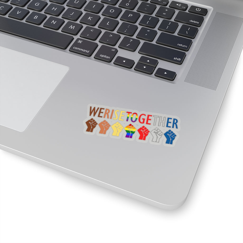 1 Pcs Sticker Decor We Rise together sticker, International Day of Families sticker, Equality sticker, Black lives matter sticker, LGBT sticker, Pride sticker size custom Sticker for Laptop Decal Wall