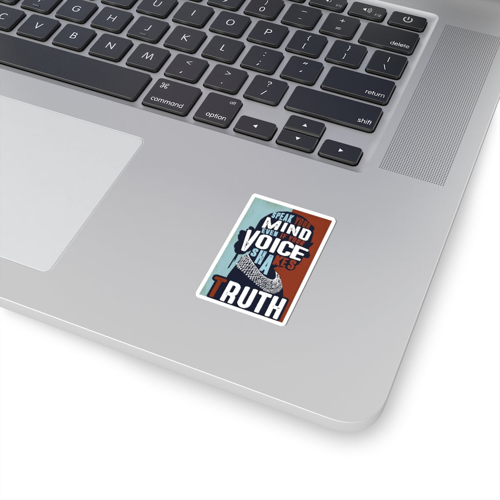 1 Pcs Sticker Decor Ruth Bader Ginsburg Quote Kiss-Cut Stickers, Notorious RBG Sticker Laptop Decal, Stickers for Hydroflask, Ruth Bader Ginsburg size custom Sticker for Laptop Decal Wall Laptop Bumpe ASIN: B08XTGY4V7