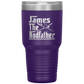 Sweet quote Personalized Fishing Tumbler For Dad The Rodfather Travel Mug Fathers Day Gift from Daughter or Son 30oz Stainless Steel Laser Etched Gifts Birthday, On Christmas Cool Color 1